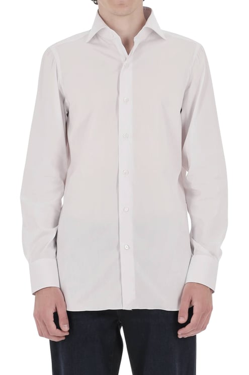 Finamore 1925 Napoli Napoli Poplin Stretch Cotton Shirt
