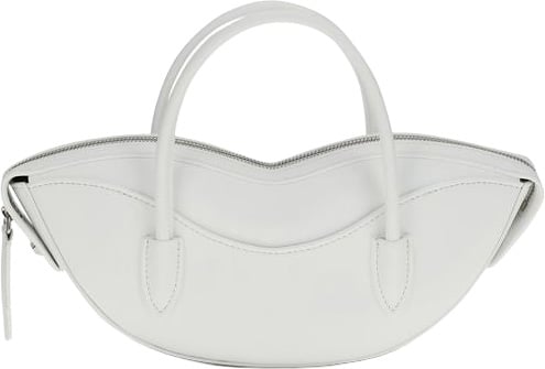 Fiorucci Fiorucci White Calf Leather Bos Taurus Shoulder Bag