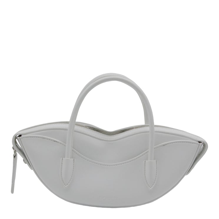 Fiorucci Curved Silhouette Bag With Matte Finish And Embossed Logo