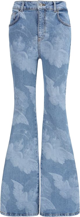 Fiorucci Fiorucci Blue Cotton Flared Jeans