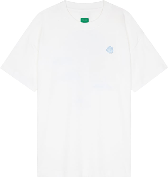 FLÂNEUR Rubber Blossom T-Shirt | White