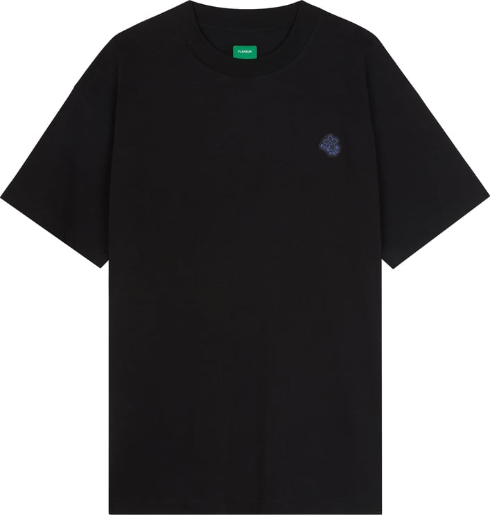 FLÂNEUR Rubber Blossom T-Shirt | Black