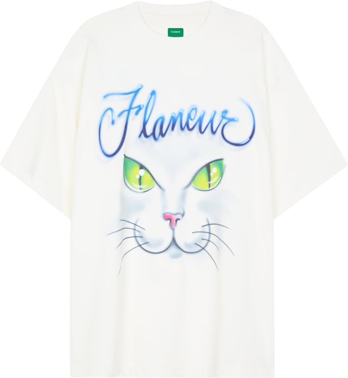 FLÂNEUR Cats T-Shirt | White