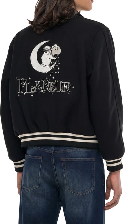 FLÂNEUR Moon Teddy Jacket  | Black