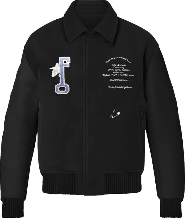 FLÂNEUR Flaneur Varsity Jacket | Black