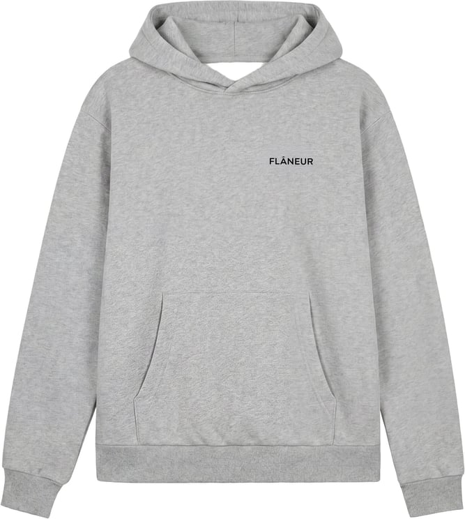 FLÂNEUR Logo Hoodie | Heather Grey