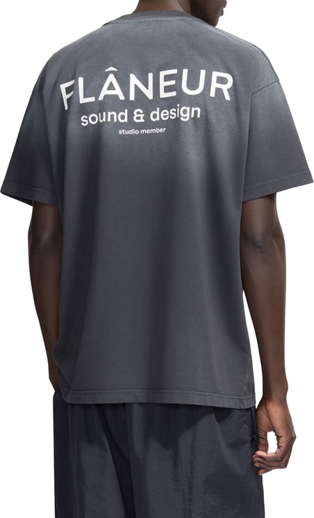 FLÂNEUR Sound & Design Studio Member T-Shirt | Washed Black