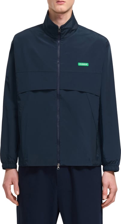 FLÂNEUR Badge Track Jacket | Navy