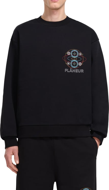 FLÂNEUR Speaker Sweater | Black/Multicolor