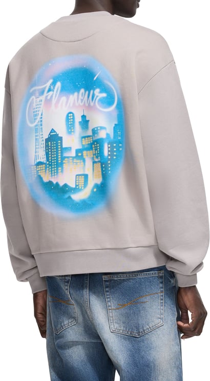 FLÂNEUR City Airbrush Sweater | Light Grey