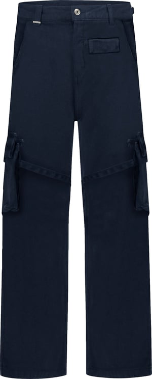 FLÂNEUR Phone Pocket Cargo Pants | Night Blue