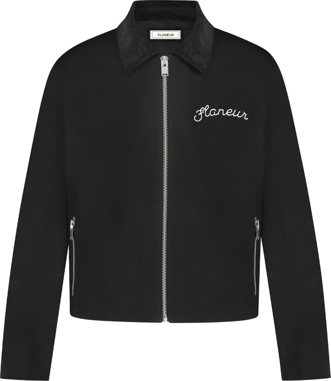 FLÂNEUR Signature Worker Jacket | Black