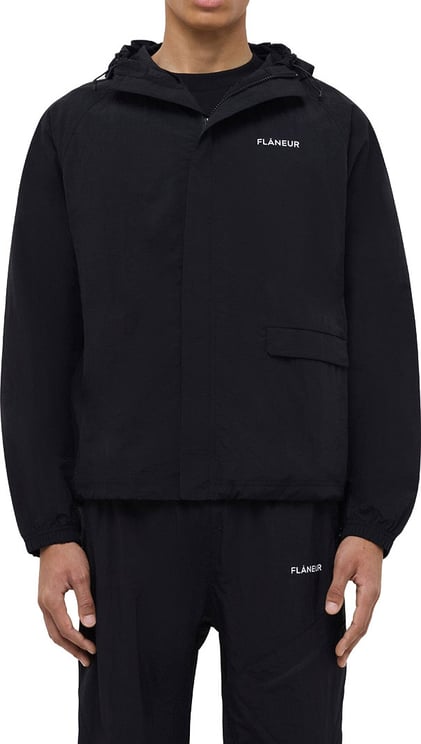 FLÂNEUR Turtle Nylon Jacket | Black