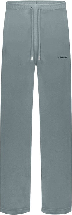 FLÂNEUR Logo Sweatpants | Steel Green