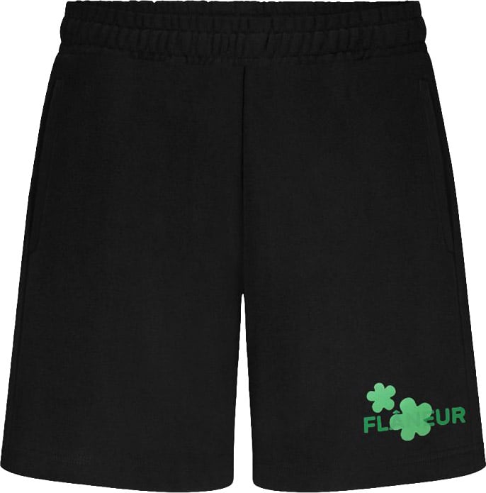 FLÂNEUR Organic Flower Shorts | Black