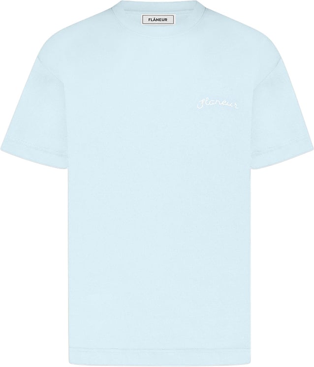 FLÂNEUR Signature T-Shirt | Ice Blue