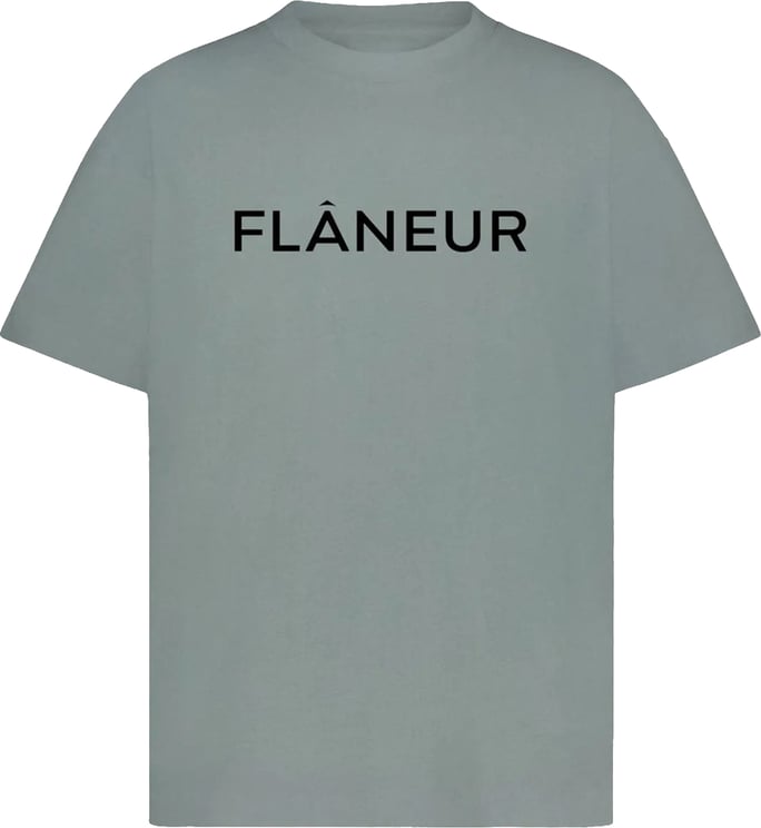 FLÂNEUR T-shirt met logo-opdruk, grijs
