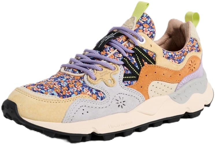 Flower Mountain Sneakers Flower Yellow-Light Blue-Zucca