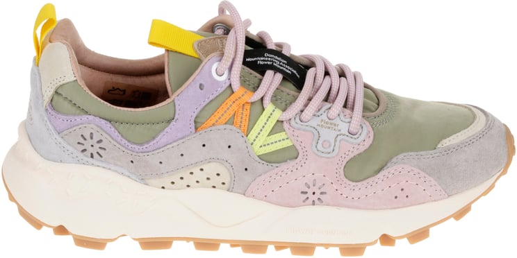 Flower Mountain Flat Shoes B Light Grey Military