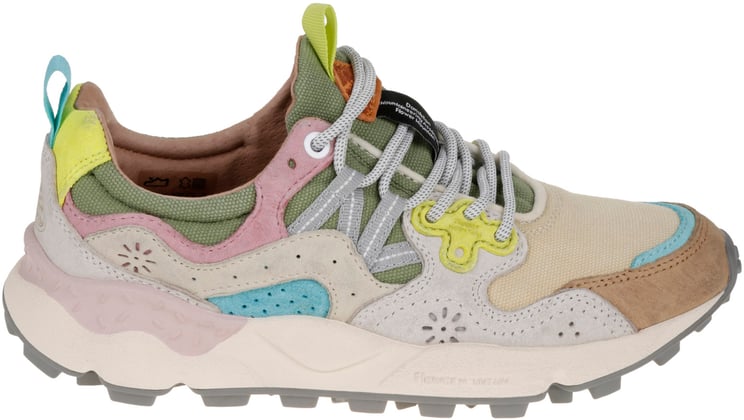 Flower Mountain Flat Shoes D Beige White