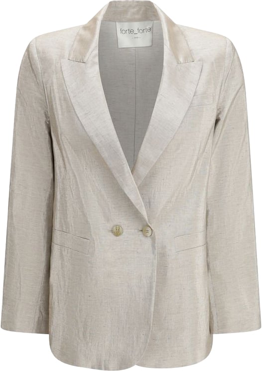 Forte Forte Forte_Forte Silver Cotton Blazer