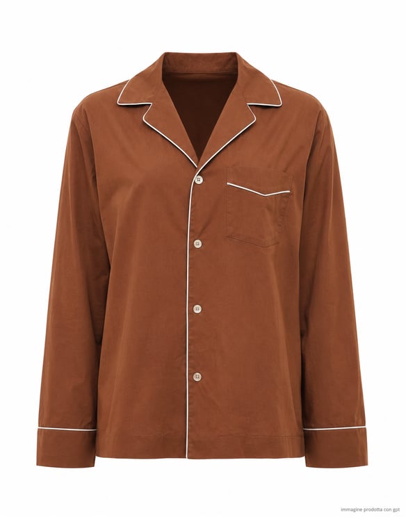 Forte Forte Chocolate My Shirt Cotton Poplin Shirt