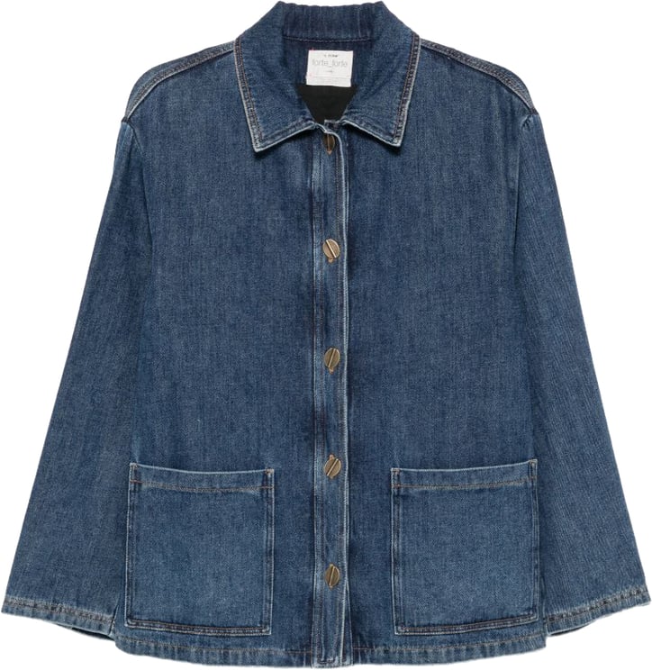 Forte Forte Coats Navy