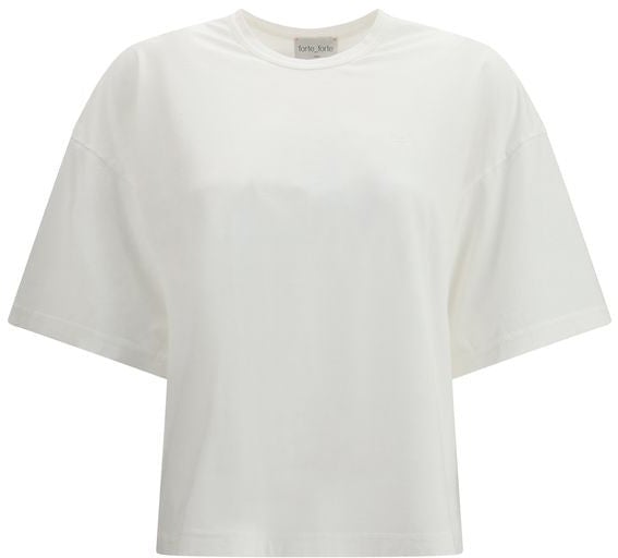 Forte Forte Forte_Forte White Cotton T-Shirt