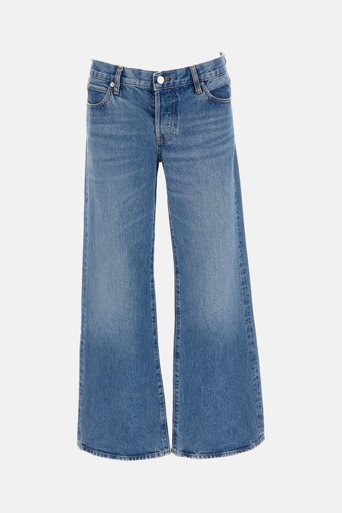 Frame Cropped Wide-Leg Bootcut Jeans with Pixie Length