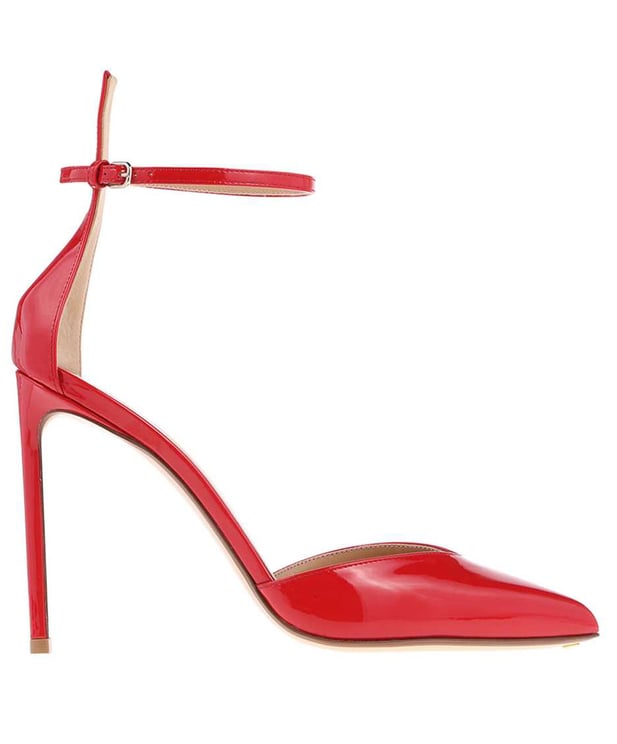 Francesco Russo Patent leather pointy-toe pumps