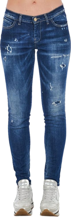 Frankie Morello Frankie Morello Blue Cotton Women Jeans