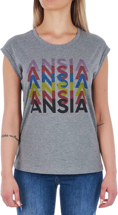 Frankie Morello Frankie Morello Gray Cotton Women T-Shirt