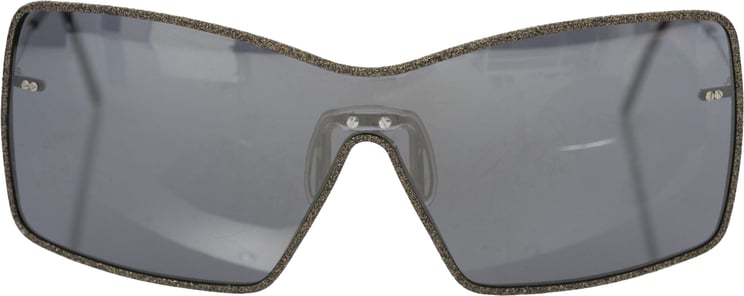 Frankie Morello Frankie Morello Black Metallic Fiber Women Sunglasses