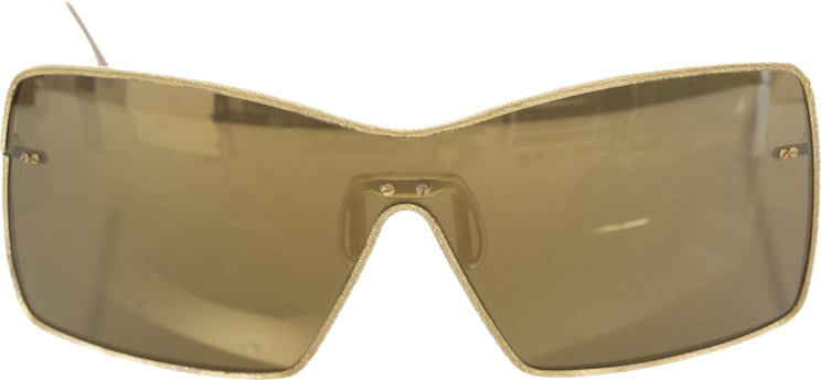 Frankie Morello Frankie Morello Gold Metallic Fiber Women Sunglasses