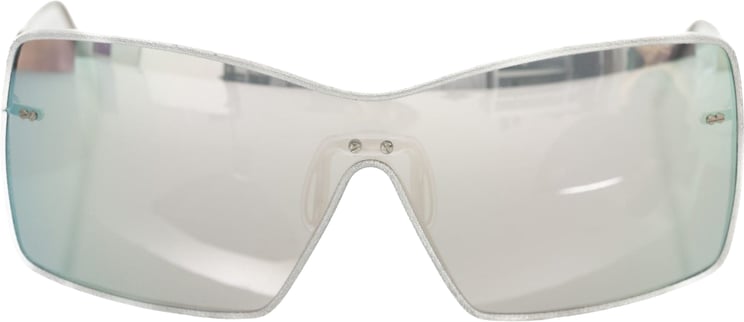 Frankie Morello Frankie Morello Silver Metallic Fiber Women Sunglasses