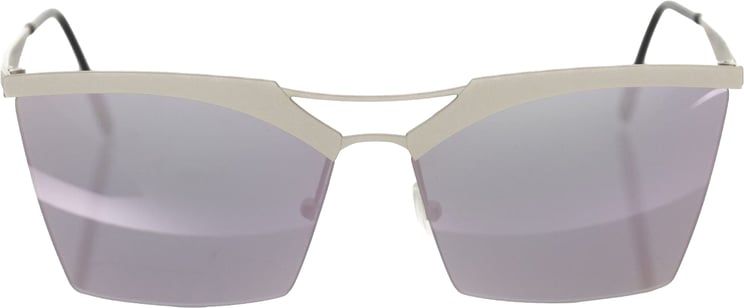 Frankie Morello Frankie Morello Silver Metallic Women Sunglasses