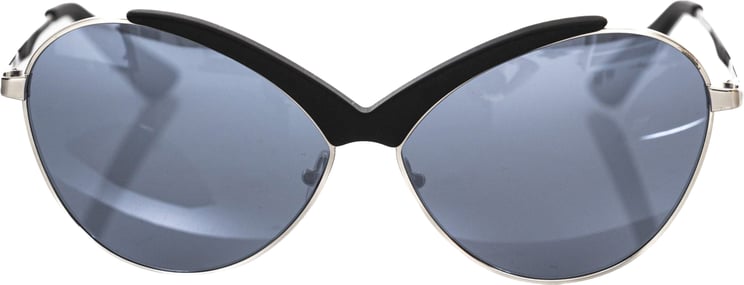 Frankie Morello Frankie Morello Black Metallic Women Sunglasses