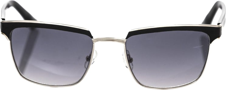 Frankie Morello Frankie Morello Black Metallic Fibre Men Sunglasses