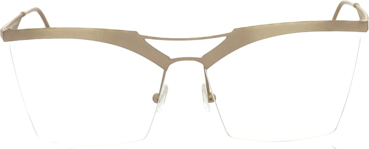 Frankie Morello Frankie Morello Brown Metallic Women's Eyeglass Frame