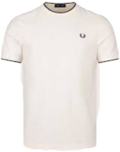 Fred Perry Fred Perry Trim Detail Crepe Pique T-Shirt
