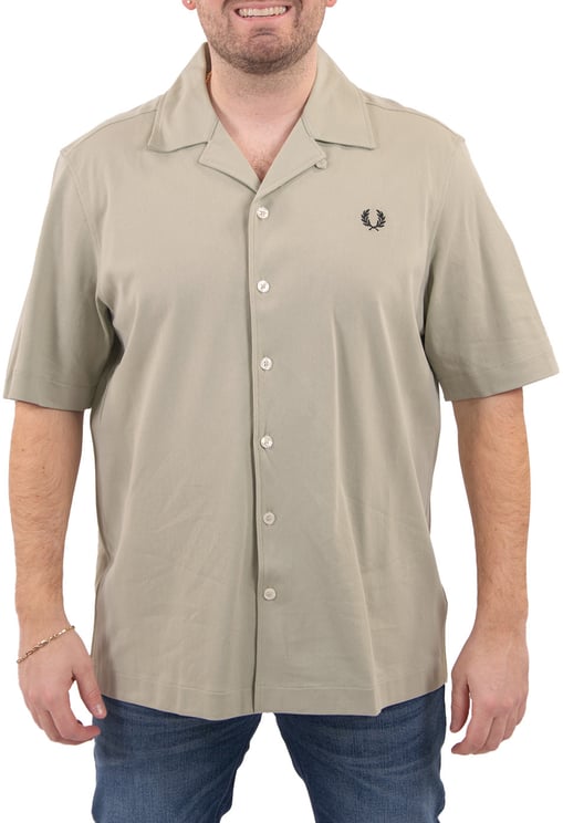 Fred Perry Fred Perry Compress Mesh Reverse Collar Shirt