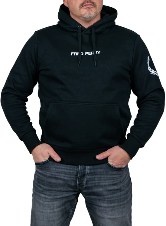 Fred Perry Fred Perry Double Branded Hooded Sweatshirt