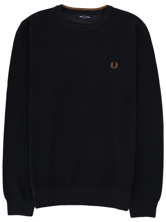 Fred Perry Piqué Texture Laurel Wreath Sweater