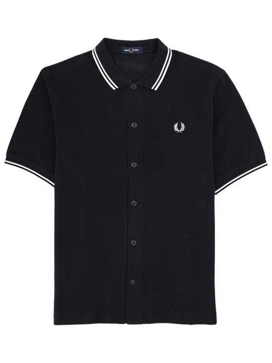 Fred Perry Short Sleeved Double Stripes Polo Shirt