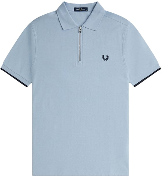 Fred Perry Fred Perry Crepe Pique Zip Neck Shirt