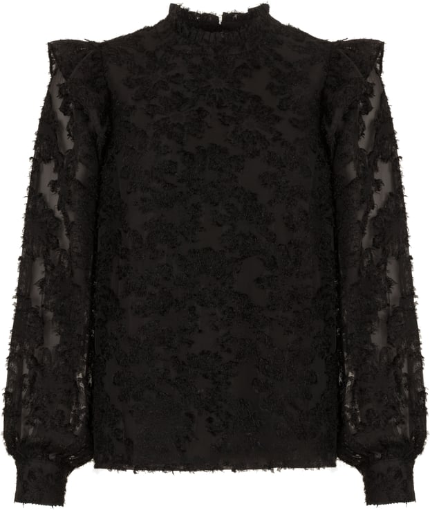 Freebird Freebird Blouse  Zwart Bambie Wv-soft-hairy-25-3
