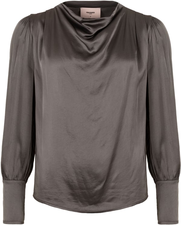 Freebird Freebird Top Ls  Donkergrijs Teske Ls
