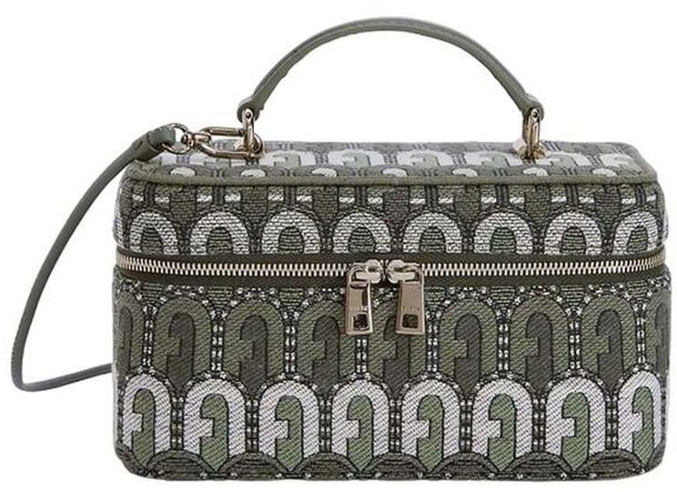 Furla Structured Rectangular Wallet with Intricate Pattern