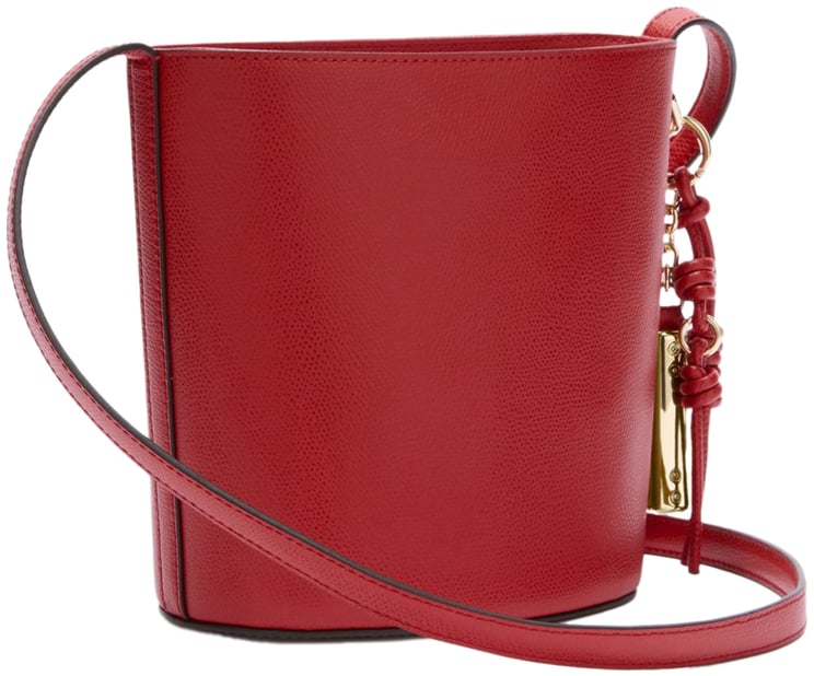 Furla Furla roxie mini leather bucket bag, red