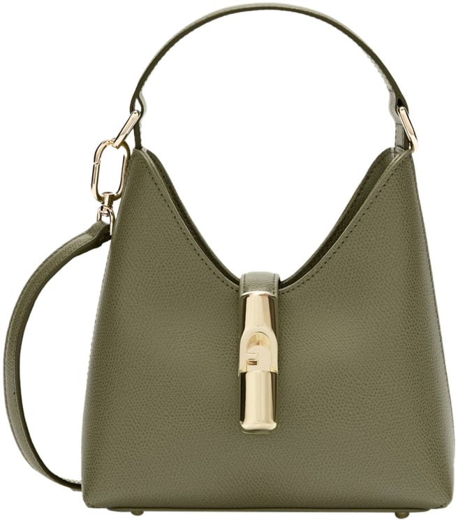 Furla Furla iride mini leather bag, avocado green